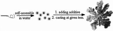 Graphical abstract: Formation of flower-like aggregates from assembly of single polystyrene-b-poly(acrylic acid) micelles