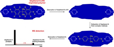 Graphical abstract: Direct injection analysis of bisphenol A in serum by combination of isotope imprinting with liquid chromatography-mass spectrometry