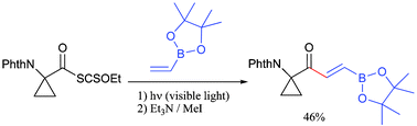 Graphical abstract: A convergent approach to γ-carbonyl vinyl boronates