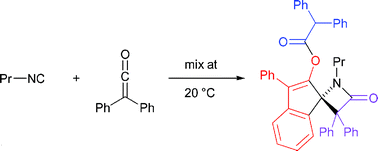 Graphical abstract: On the reaction of diphenylketene with isocyanides