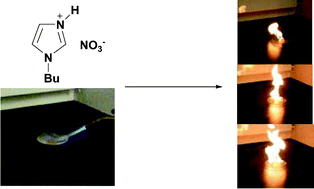 Graphical abstract: Combustible ionic liquids by design: is laboratory safety another ionic liquid myth?