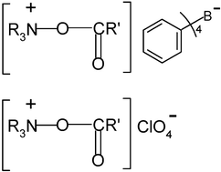 Graphical abstract: Novel N-acyloxytrialkylammonium salts as initiators for free radical polymerization of methacrylates