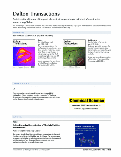 Contents and Chemical Science