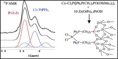 Graphical abstract: Immobilization of platinum(ii) and palladium(ii) complexes on metal oxides by sol–gel processing and surface modification using bifunctional phosphine–phosphonate esters