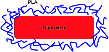 Graphical abstract: Formation of naproxen–polylactic acid nanoparticles from supercritical solutions and their characterization in the aerosol phase