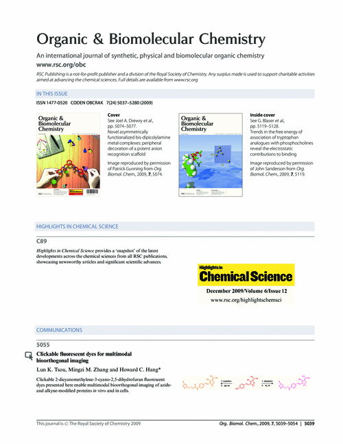 Contents and Highlights in Chemical Science