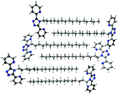 Graphical abstract: Room-temperature spin crossover and Langmuir–Blodgett film formation of an iron(ii) triazole complex featuring a long alkyl chain substituent: the tail that wags the dog