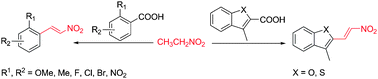 Graphical abstract: Pd-catalyzed cross-coupling of carboxylic acids with nitroethane via combination of decarboxylation and dehydrogenation