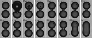 Graphical abstract: Fast on-demand droplet fusion using transient cavitation bubbles