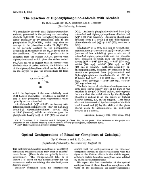 Optical configurations of binuclear complexes of cobalt(III)