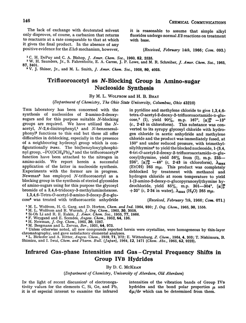 Trifluoroacetyl as N-blocking group in amino-sugar nucleoside synthesis