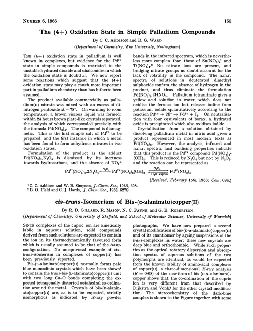 The (4+) oxidation state in simple palladium compounds