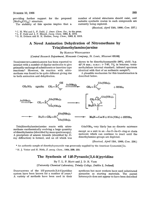 The synthesis of 1H-pyrazolo[3,4-b]pyridine