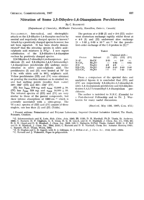 Nitration of some 2,3-dihydro-1,4-diazepinium perchlorates