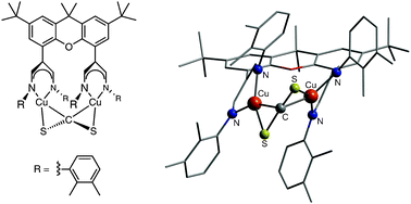 Graphical abstract: Unprecedented binding and activation of CS2 in a dinuclear copper(i) complex