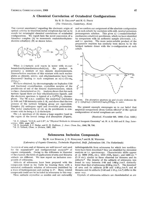 A chemical correlation of octahedral configurations