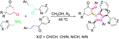 Graphical abstract: A one-pot multicomponent strategy for stereospecific construction of tricyclic pyrrolo[1,2-a]quinolines