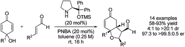 Graphical abstract: Enantioselective synthesis of hindered cyclic dialkyl ethers via catalytic oxa-Michael/Michael desymmetrization