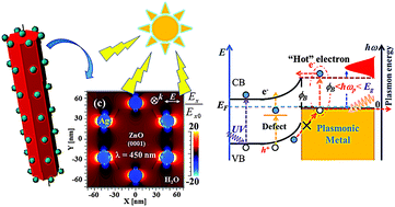 Graphical abstract: Plasmon-mediated photocatalytic activity of wet-chemically prepared ZnO nanowire arrays