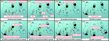 Graphical abstract: Event-triggered logical flow control for comprehensive process integration of multi-step assays on centrifugal microfluidic platforms