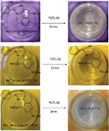 Graphical abstract: Selective detection of hydrogen peroxide vapours using azo dyes