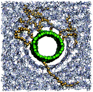 Graphical abstract: Interfacial thermal transport and structural preferences in carbon nanotube–polyamide-6,6 nanocomposites: how important are chemical functionalization effects?