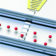 Graphical abstract: Highly focused high-frequency travelling surface acoustic waves (SAW) for rapid single-particle sorting