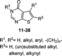 Graphical abstract: Synthesis and evaluation of thieno[2,3-d]pyrimidin-4(3H)-ones as potential antitubercular agents