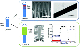 Graphical abstract: Two-step fabrication of self-catalyzed Ga-based semiconductor nanowires on Si by molecular-beam epitaxy