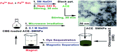 Graphical abstract: Novel Averrhoa carambola extract stabilized magnetite nanoparticles: a green synthesis route for the removal of chlorazol black E from wastewater