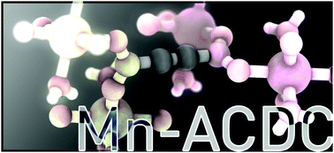 Graphical abstract: Magnetic coupling in a hybrid Mn(ii) acetylene dicarboxylate