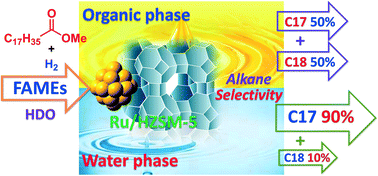 Graphical abstract: Hydrodeoxygenation of biodiesel-related fatty acid methyl esters to diesel-range alkanes over zeolite-supported ruthenium catalysts