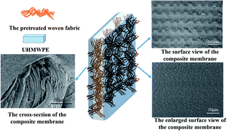 Graphical abstract: Development and evaluation of UHMWPE/woven fabric composite microfiltration membranes via thermally induced phase separation