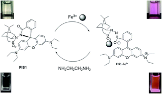 Graphical abstract: A rhodamine-based “off–on” fluorescent chemosensor for selective detection of Fe3+ in aqueous media and its application in bioimaging