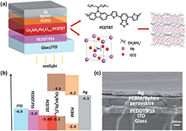 Graphical abstract: Passivated perovskite crystallization and stability in organic–inorganic halide solar cells by doping a donor polymer