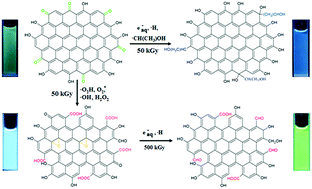 Gamma ray shifted and enhanced photoluminescence of graphene quantum ...