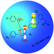 Graphical abstract: Selective hydration of asymmetric internal aryl alkynes without directing groups to α-aryl ketones over Cu-based catalyst