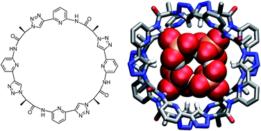 Graphical abstract: Efficient stabilisation of a dihydrogenphosphate tetramer and a dihydrogenpyrophosphate dimer by a cyclic pseudopeptide containing 1,4-disubstituted 1,2,3-triazole moieties