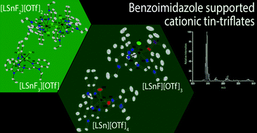 Graphical abstract: Synthesis, characterization and mass-spectrometric analysis of [LSn(IV)F4−x]x+ salts [L = tris ((1-ethyl-benzoimidazol-2-yl)methyl)amine, x = 1–4]