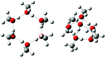 Graphical abstract: Internal electric fields in methanol [MeOH]2–6 clusters