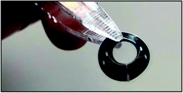 Graphical abstract: Capillary flow in microchannel circuitry of scleral lenses