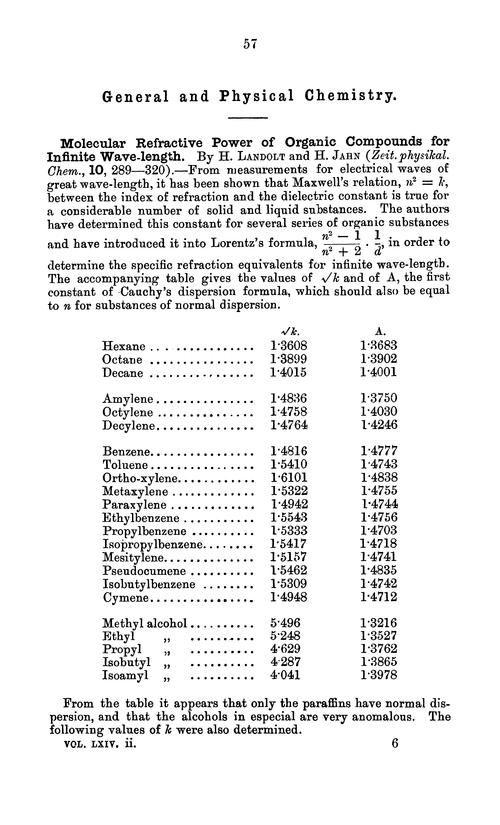 General and physical chemistry