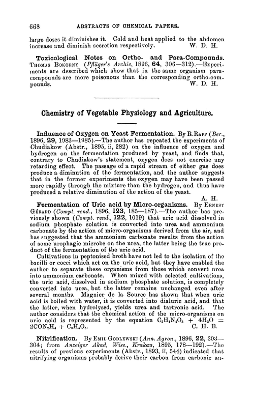 Chemistry of vegetable physiology and agriculture