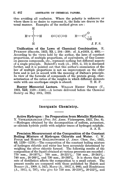 Inorganic chemistry