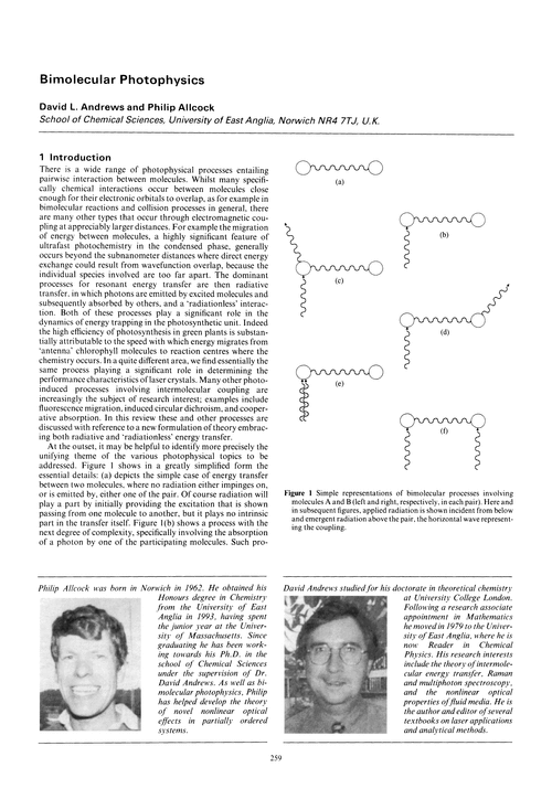 Bimolecular photophysics