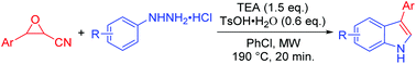 Graphical abstract: Metal-free and regiospecific synthesis of 3-arylindoles