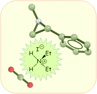 Graphical abstract: Diethylammonium iodide as catalyst for the metal-free synthesis of 5-aryl-2-oxazolidinones from aziridines and carbon dioxide