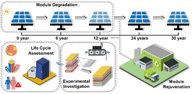 Graphical abstract: Periodic module rejuvenation provides early market entry for circular all-perovskite tandem photovoltaic technologies