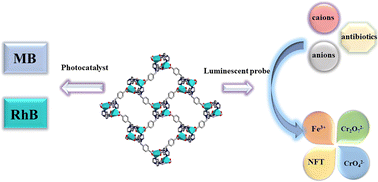 Graphical abstract: Sensing and photocatalytic properties of a new 3D Co(ii) coordination polymer based on 1,1′-di(p-carboxybenzyl)-2,2′-biimidazole