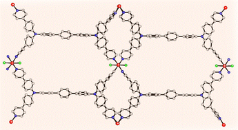 Graphical abstract: Exploring redox properties of a 3D Co-based framework with bis(triarylamine) terphenyl as a redox-active linker